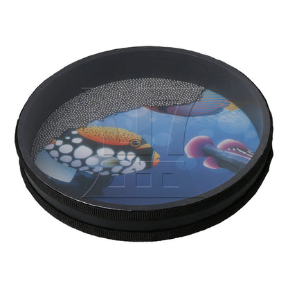 BQLZR 1pc Wave Bead Sea Drum 10 Inches for Stage Performance Accompaniment