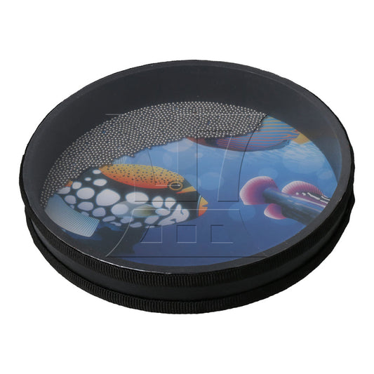 BQLZR 1pc Wave Bead Sea Drum 10 Inches for Stage Performance Accompaniment