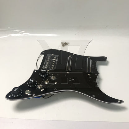 BQLZR 1pc Three-Layer Electric Guitar Guard Set Ssh All Black (With Switch, Right Hand) for Lynnists Musical Instrument Making