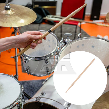 BQLZR 1pc Unpainted Wooden Drum Stick for Adult Practice Drumstick 40.6x1.5cm 7A