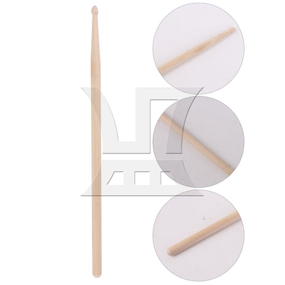 BQLZR 1pc Unpainted Wooden Drum Stick for Adult Practice Drumstick 40.6x1.5cm 7A