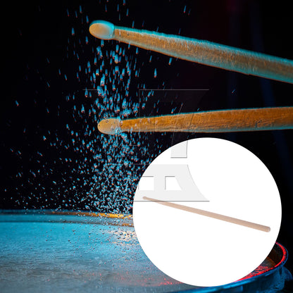 BQLZR 1pc Unpainted Wooden Drum Stick for Adult Practice Drumstick 39.5x1.37cm 7A