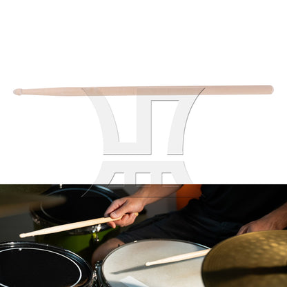 BQLZR 1pc Unpainted Wooden Drum Stick for Adult Practice Drumstick 39.5x1.37cm 7A