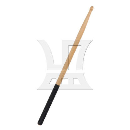 BQLZR 1pc 16 Inch Classic Wood Drum Sticks Non-Slip Grip for Adult Practice Accessories Black 5A
