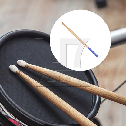 BQLZR 1pc 16 Inch Classic Wood Drum Sticks Non-Slip Grip for Adult Practice Accessories Blue 5A