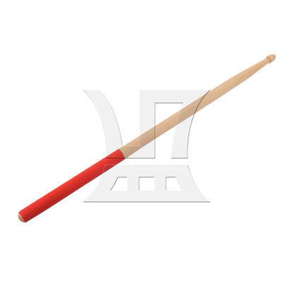 BQLZR 1pc 16 Inch Classic Wood Drum Sticks Non-Slip Grip for Adult Practice Accessories Red 5A