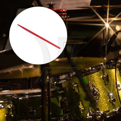 BQLZR 1pc 16 Inch Classic Wood Drum Sticks for Adult Practice Accessories Red 5A