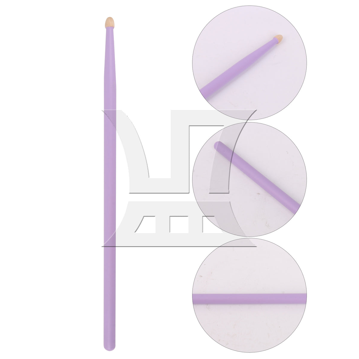 BQLZR 1pc 16 Inch Classic Wood Drum Sticks for Adult Practice Accessories Purple5A
