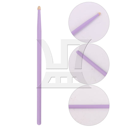 BQLZR 1pc 16 Inch Classic Wood Drum Sticks for Adult Practice Accessories Purple5A