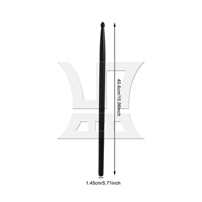 BQLZR 1pc Carbon Fiber Drum Sticks Black 5A Professional Drumming Performance