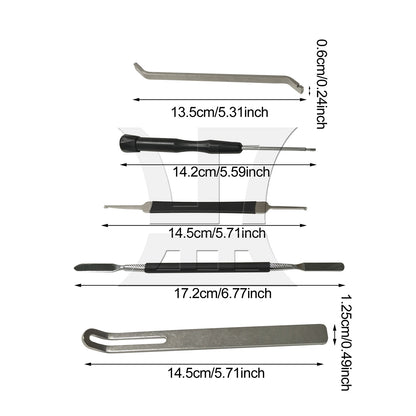 BQLZR 1 Set (5-In-1) Saxophone Repair Tool Kit for Flute Clarinet Repair Tools