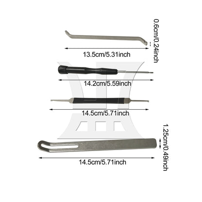 BQLZR 1 Set (4-In-1) Saxophone Repair Tool Kit for Flute Clarinet Repair Tools