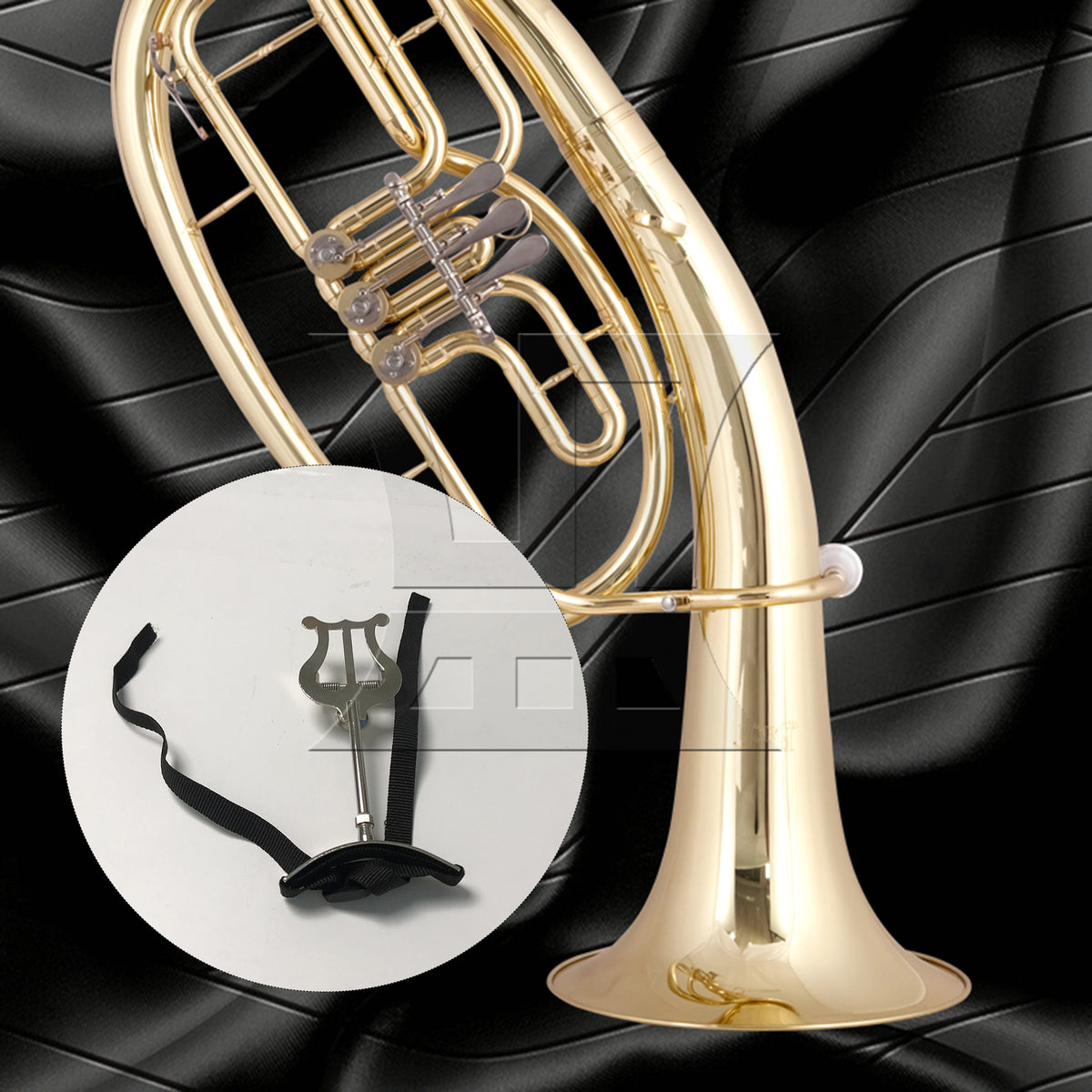 BQLZR 1pc Euphonium Marching Music Sheet Clip Silver Marching Music Stand