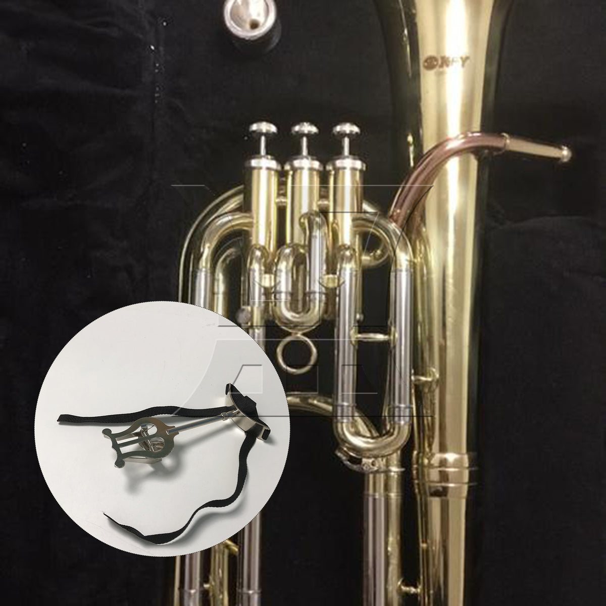 BQLZR 1pc Euphonium Marching Music Sheet Clip Silver Marching Music Stand