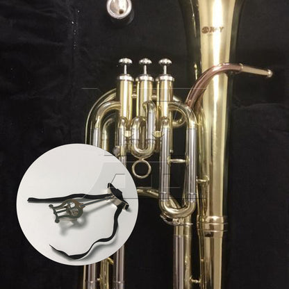 BQLZR 1pc Euphonium Marching Music Sheet Clip Silver Marching Music Stand