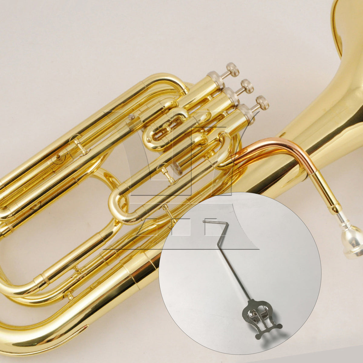 BQLZR 1pc Marching Band Spectrum Clip Silver Marching Music Stand