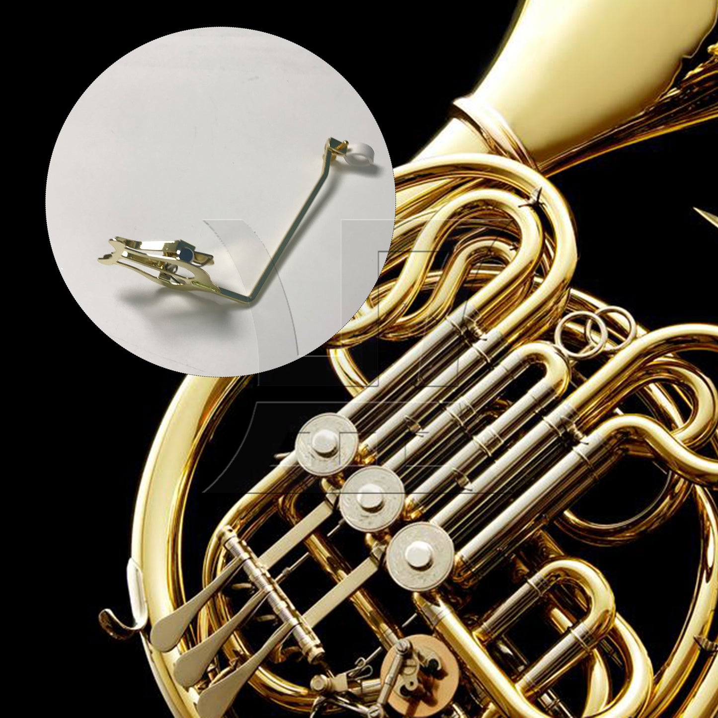 BQLZR 1pc Golden French Horn Marching Music Spectrum Clip Marching Music Stand