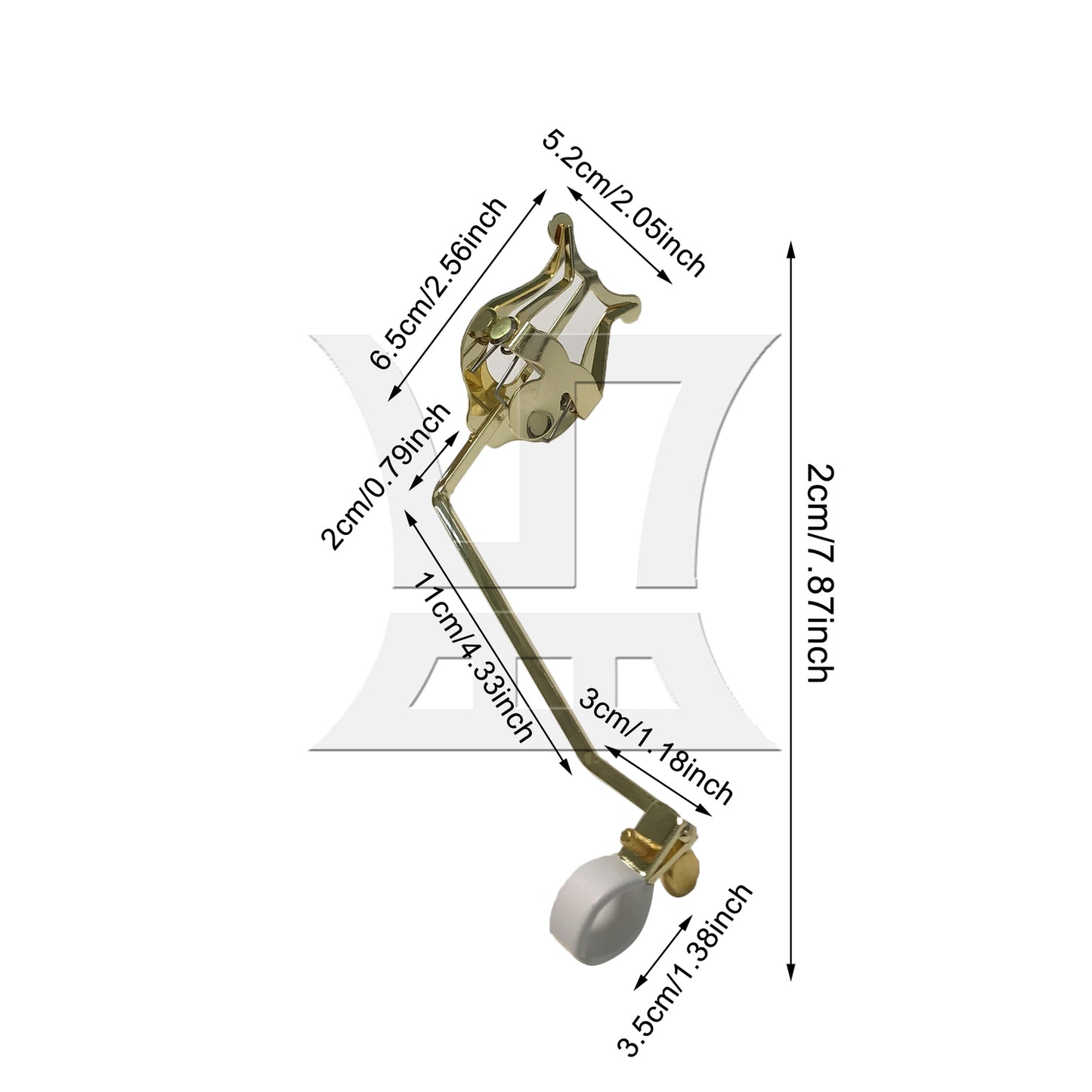 BQLZR 1pc Golden French Horn Marching Music Spectrum Clip Marching Music Stand