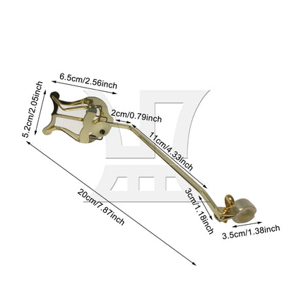 BQLZR 1pc Golden French Horn Marching Music Spectrum Clip Marching Music Stand