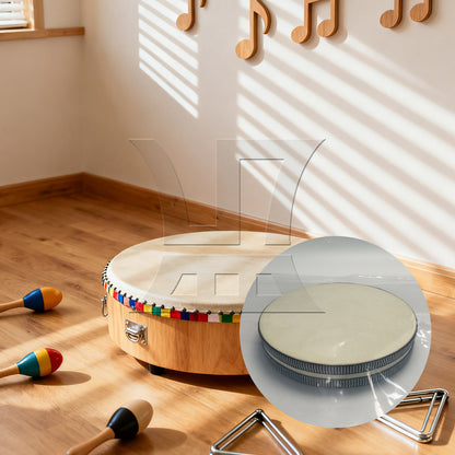 BQLZR 1pc Wave Bead Ocean Drum Musical Instrument 8inch High Quality Materials