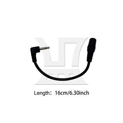 BQLZR 1pc Supply Converter Cable 3.5mm to DC Power 5.5-2.1mm Black for Guitar Effects