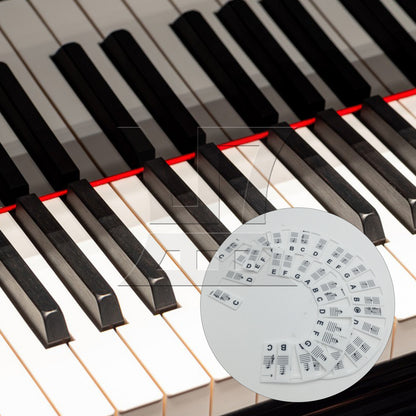 BQLZR 1set Piano Keyboard Sheet Music Note Stickers for Electric Piano
