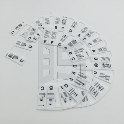 BQLZR 1set Piano Keyboard Sheet Music Note Stickers for Electric Piano