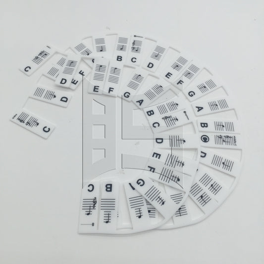 BQLZR 1set Piano Keyboard Sheet Music Note Stickers for Electric Piano