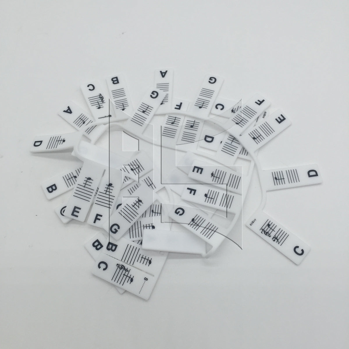 BQLZR 1set Piano Keyboard Sheet Music Note Stickers for Electric Piano