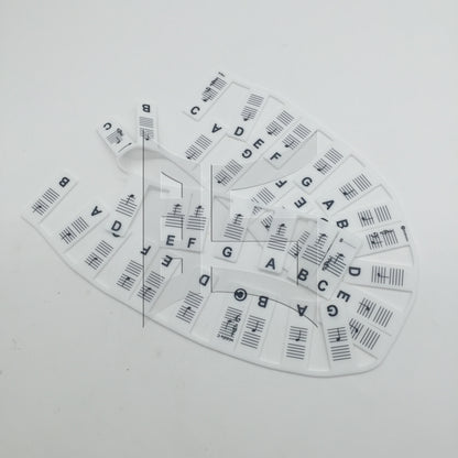 BQLZR 1set Piano Keyboard Sheet Music Note Stickers for Electric Piano