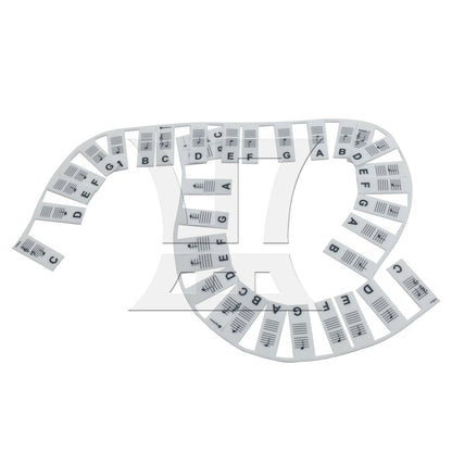 BQLZR 1set Piano Keyboard Sheet Music Note Stickers for Electric Piano