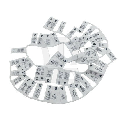 BQLZR 1set Piano Keyboard Sheet Music Note Stickers for Vertical Piano