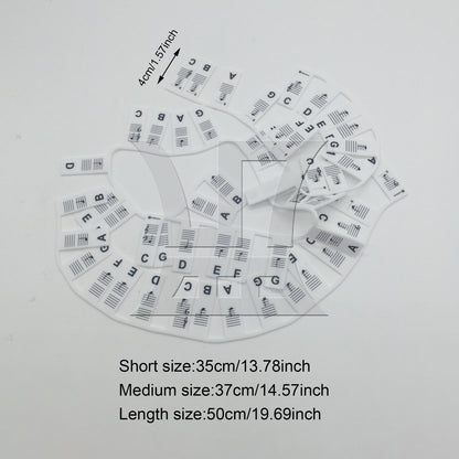 BQLZR 1set Piano Keyboard Sheet Music Note Stickers for Vertical Piano