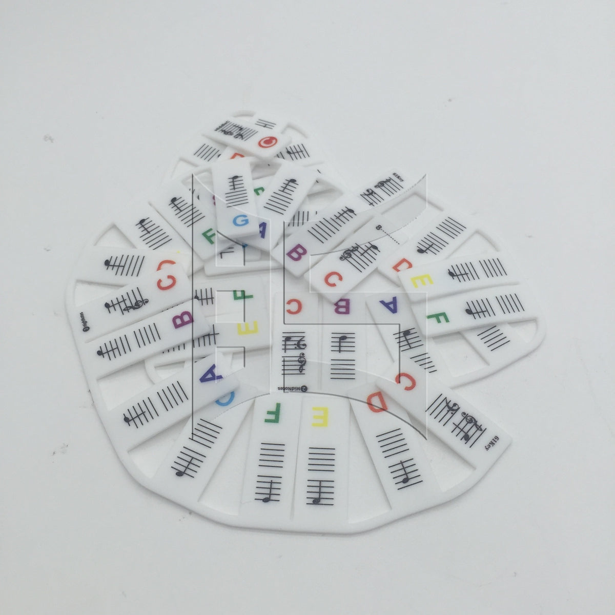 BQLZR 1set Piano Keyboard Sheet Music Note Stickers for Electric Piano