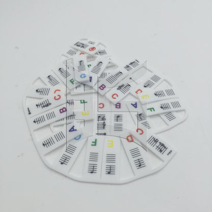 BQLZR 1set Piano Keyboard Sheet Music Note Stickers for Electric Piano