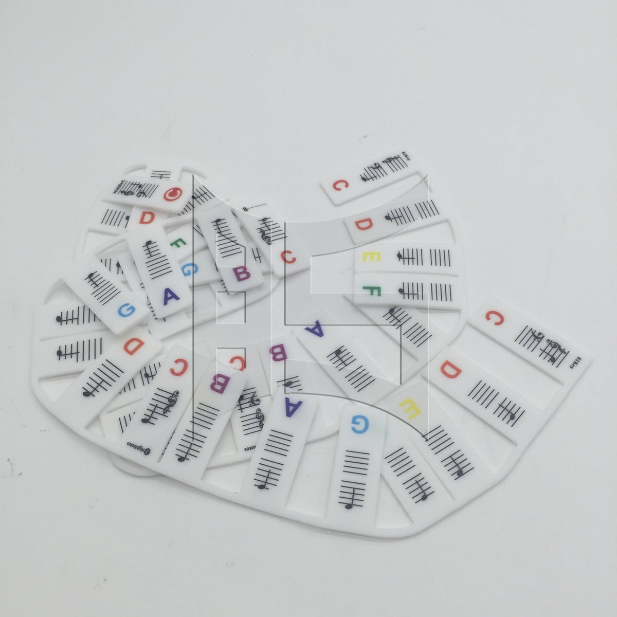 BQLZR 1set Piano Keyboard Sheet Music Note Stickers for Electric Piano