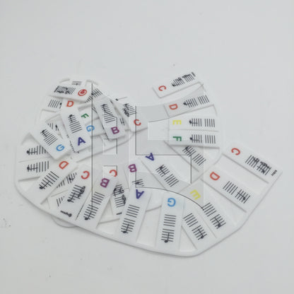 BQLZR 1set Piano Keyboard Sheet Music Note Stickers for Electric Piano