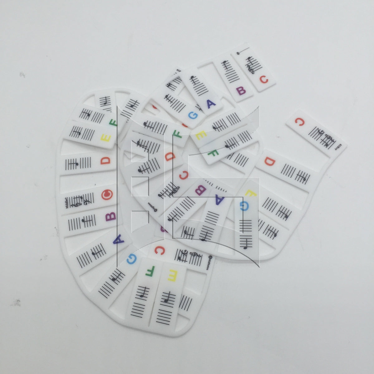 BQLZR 1set Piano Keyboard Sheet Music Note Stickers for Electric Piano