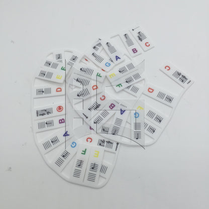 BQLZR 1set Piano Keyboard Sheet Music Note Stickers for Electric Piano