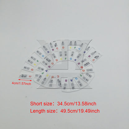 BQLZR 1set Piano Keyboard Sheet Music Note Stickers for Electric Piano