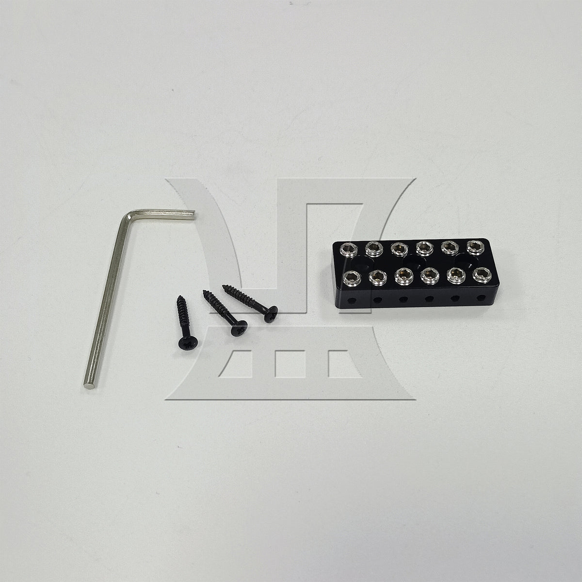 BQLZR 1pc Six String Headless Winding Lock Black High-Quality Material Long Service Life
