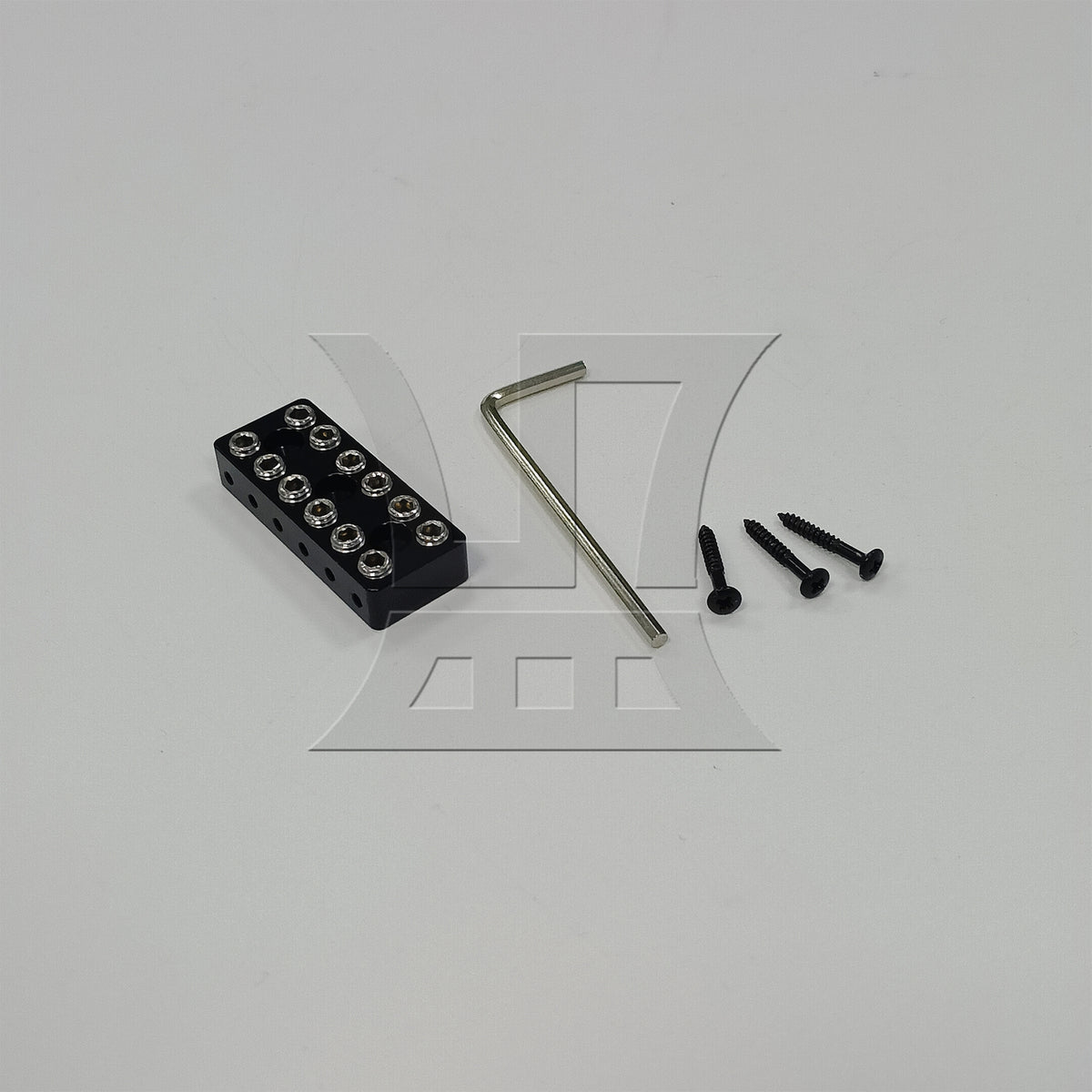 BQLZR 1pc Six String Headless Winding Lock Black High-Quality Material Long Service Life