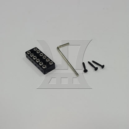 BQLZR 1pc Six String Headless Winding Lock Black High-Quality Material Long Service Life