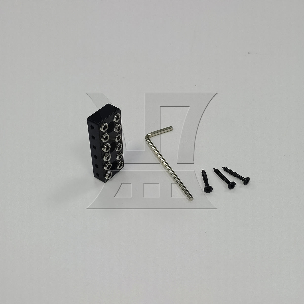 BQLZR 1pc Six String Headless Winding Lock Black High-Quality Material Long Service Life