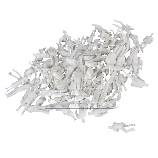 BQLZR 100x White Unpainted Architectural 1:100 Scale Model Figures NEW