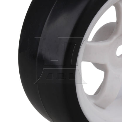 BQLZR 4x RC 1:10 On-Road Car & Drift Car 5 Spoke White Wheel Rim & Tyre Tires