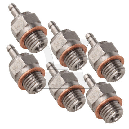 BQLZR Al. Igniter & 6Pcs N3 70117 Spark Glow Plugs Replacement for RC1:10 Model