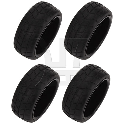 BQLZR 4x RC1: 10 Flat Sports Car Competition-level Checkered Tires and 5-spoke Rim