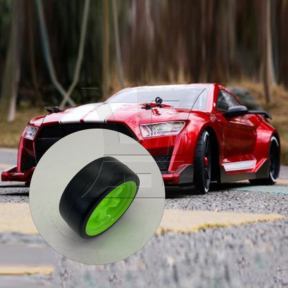 BQLZR 4x Drift Tire & Green Wheel Rim for RC 1:10 On Road Racing Car & Drift Car Black