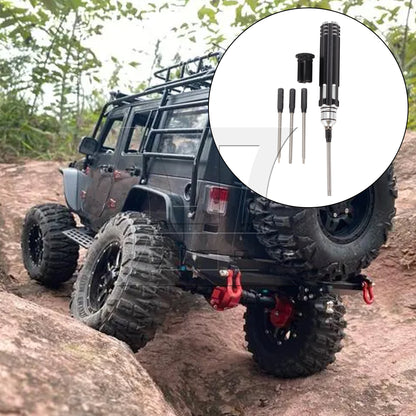 BQLZR 4 x Steel Six Angle Hexagon Screwdriver for RC Car Black 1.5-3.0mm Easy to Use